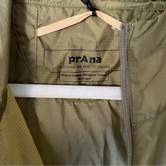 prAna Whistler Anorak Windbreaker Jacket in Sweet Grass Green L NWT - Picture 7 of 10